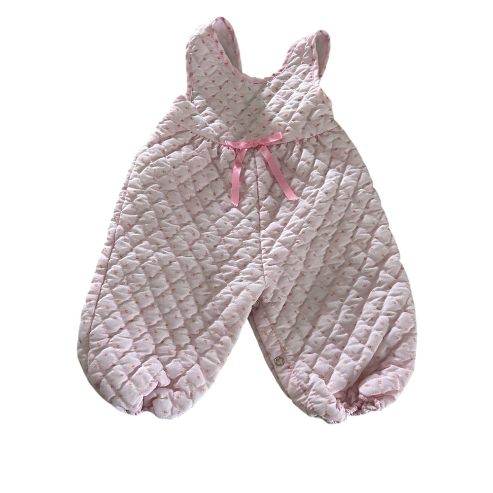 Pink Quilted Baby Sleeper